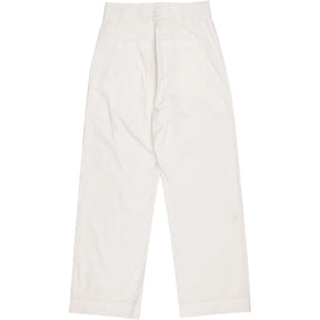 Studio Nicholson White Meyer Zip Front Pants