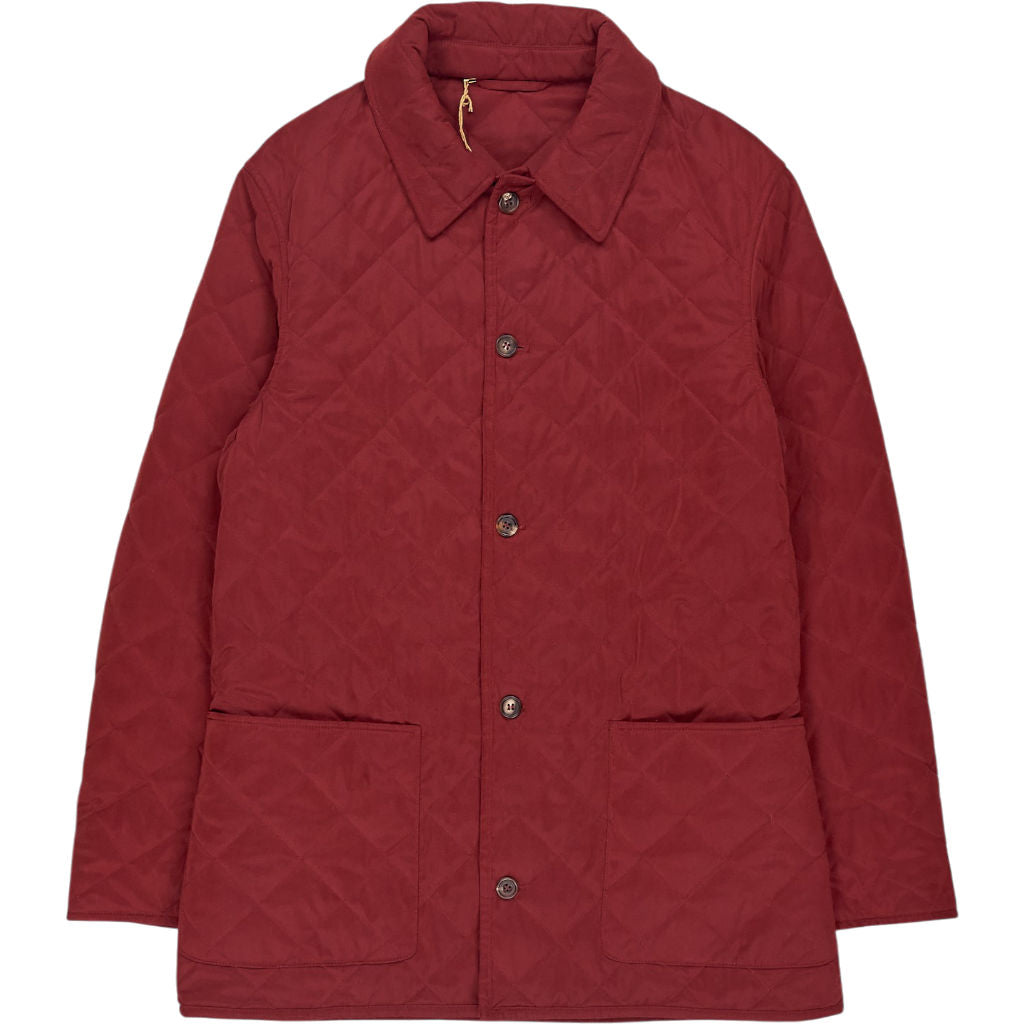 Anderson & Sheppard Burgundy Quilted Jacket