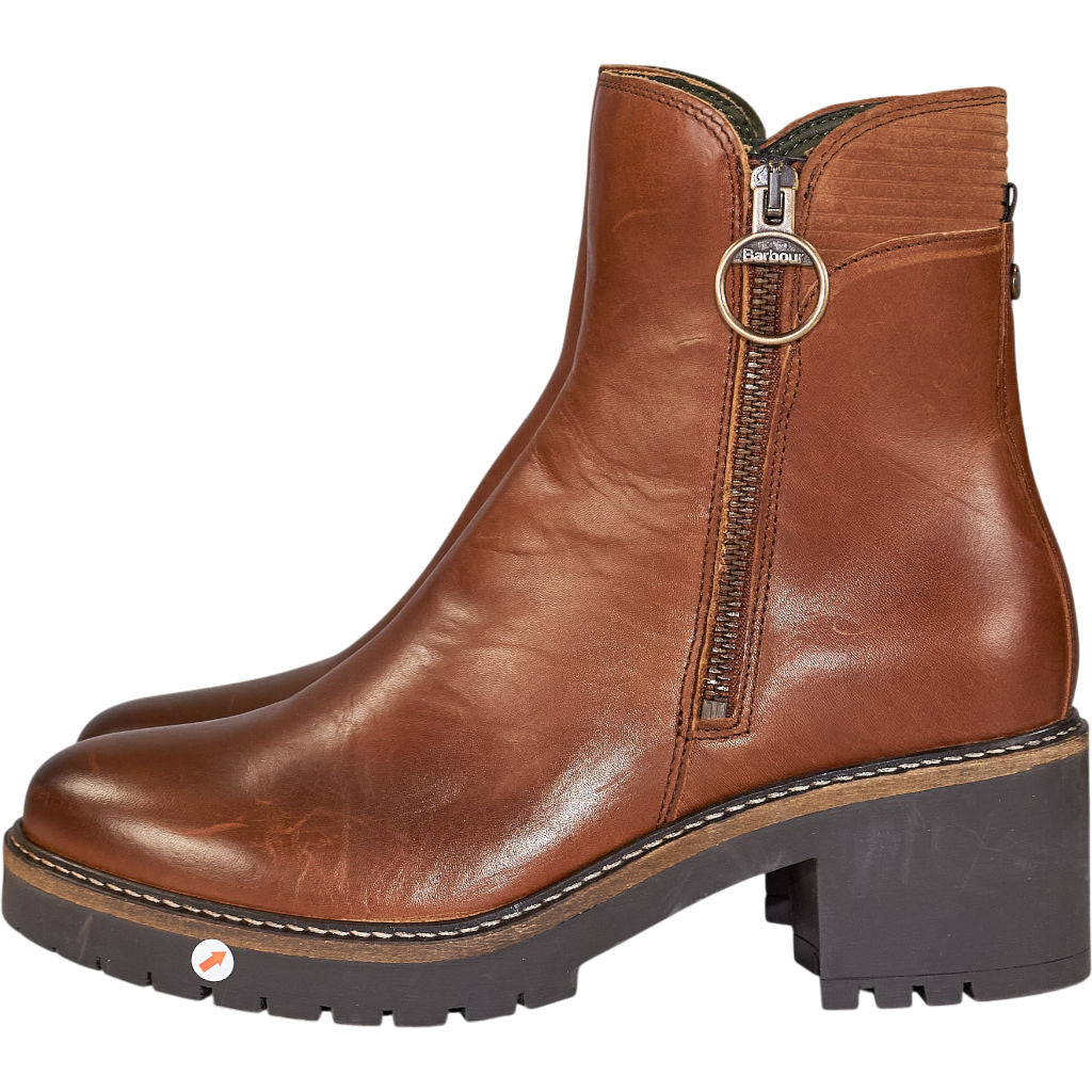 Barbour Brown Leather Ankle Boots