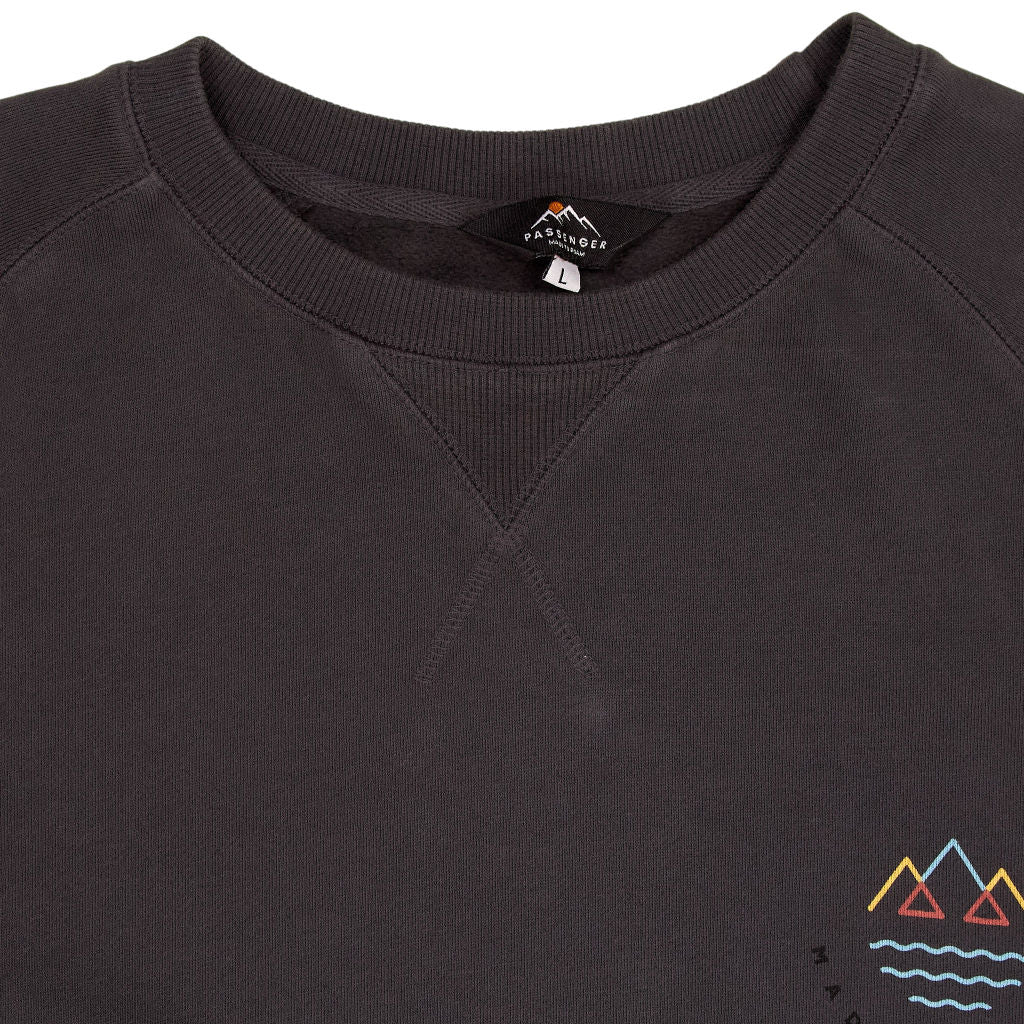 Passenger Black Cotton Sweatshirt