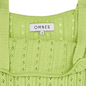 Omnes Green Knit Strappy Top