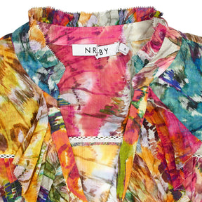 NRBY Multi Frill Print Long Dress