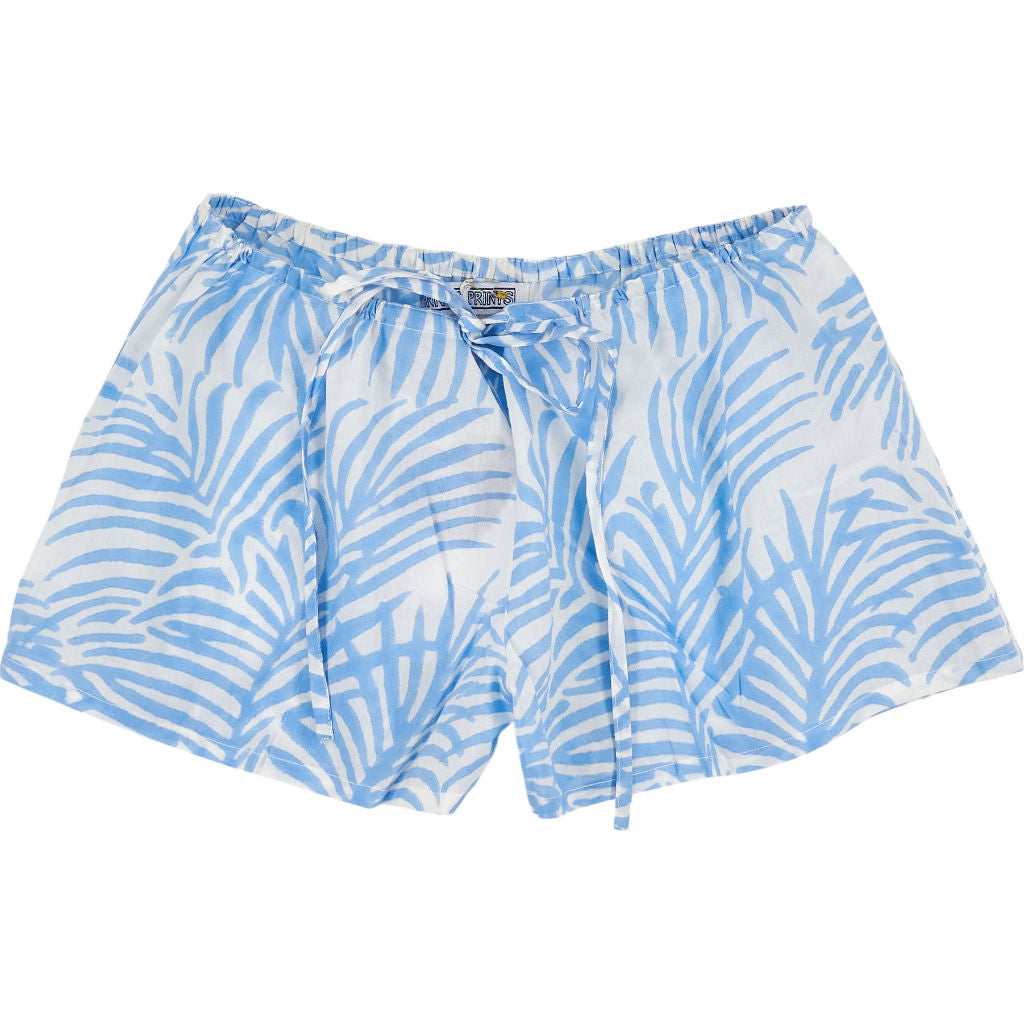 Pink City Prints Blue Cotton Shorts