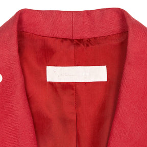 Nicole Farhi Red Linen Blazer