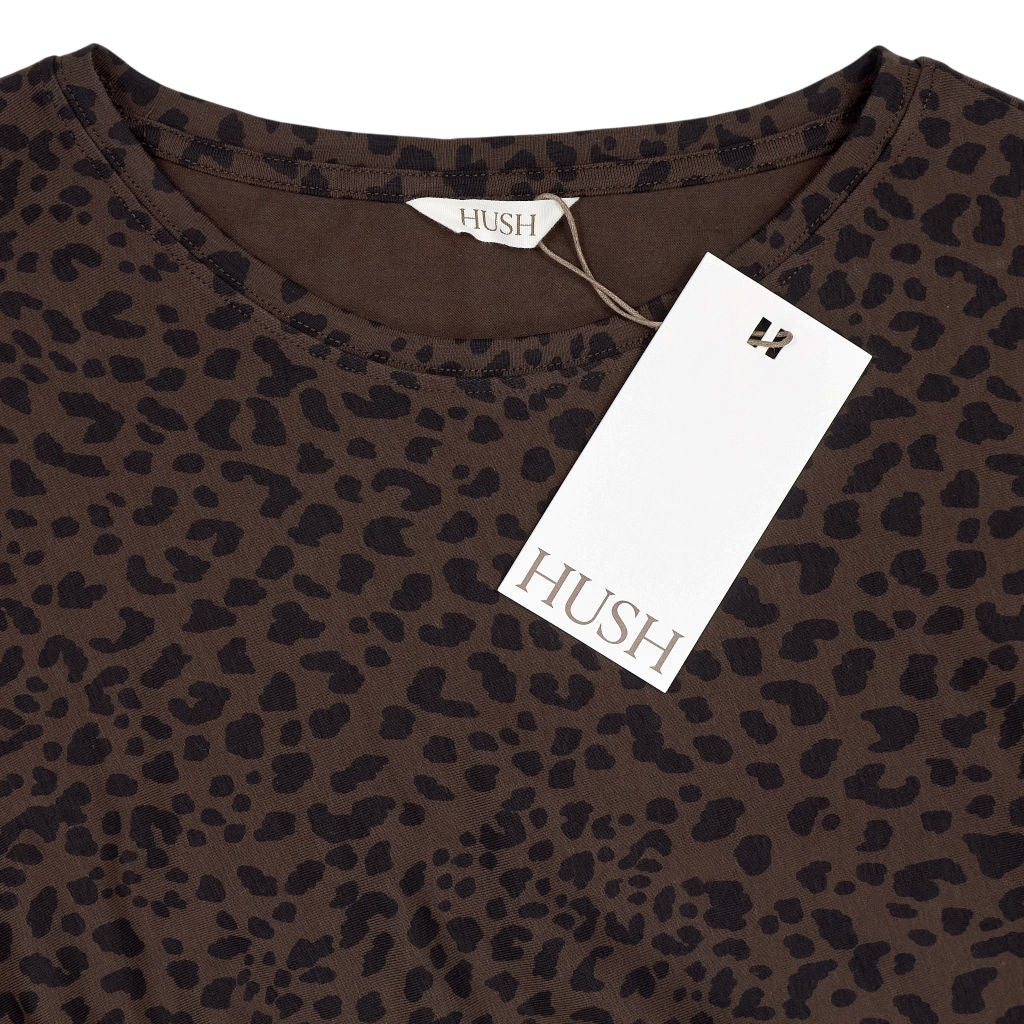 Hush Brown Trinny Stretch Jersey Midi Dress