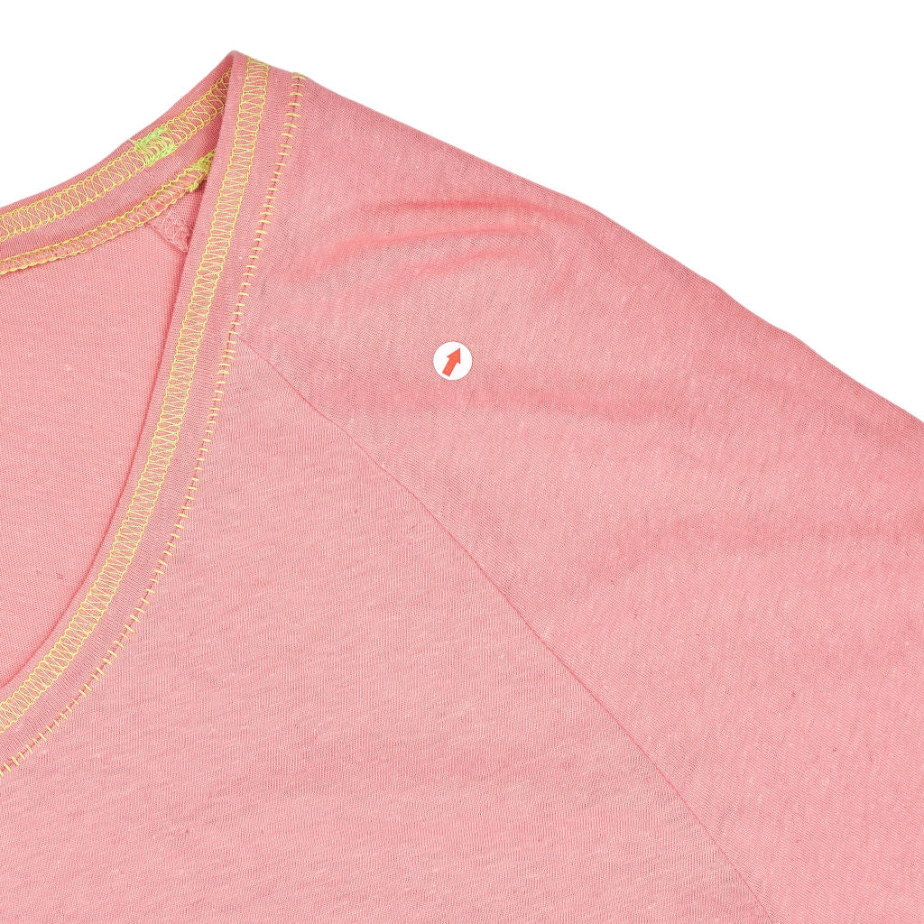Hush Pink Contrast Stitch Jersey Top