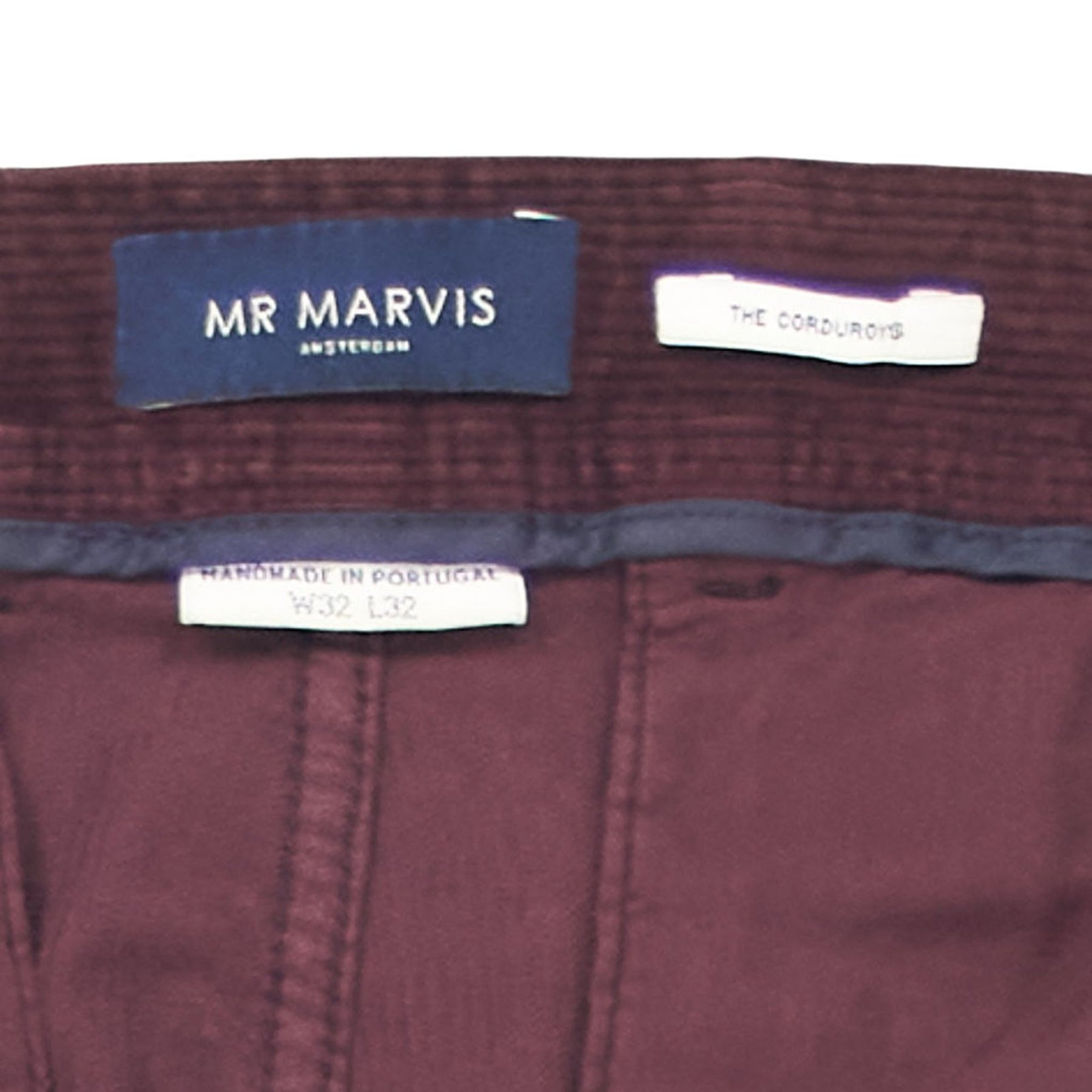 Mr Marvis Burgundy Corduroy Trousers