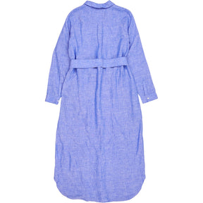 NRBY Blue Linen Shirt Dress