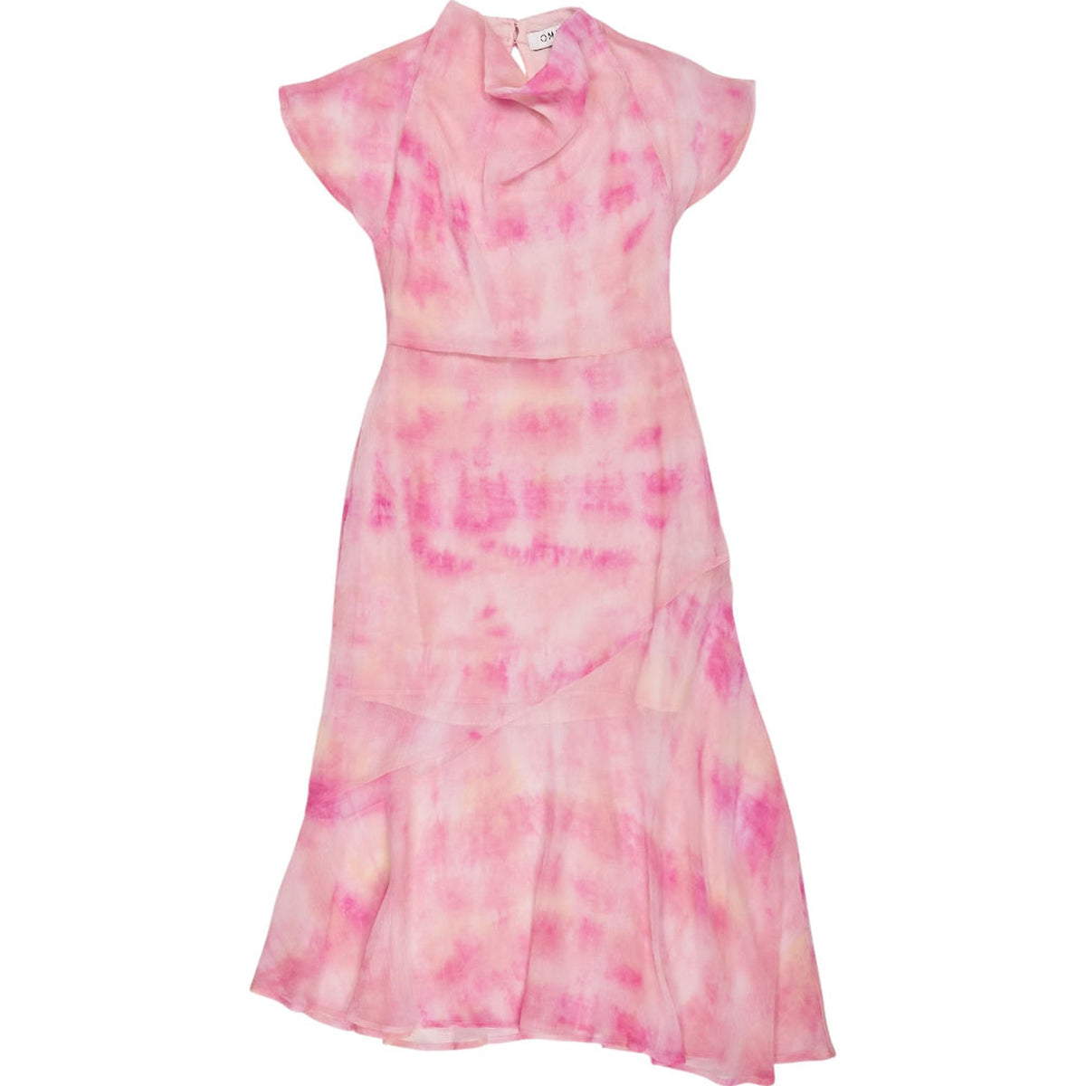 OMNES Pink Tie-Dye Midi Dress