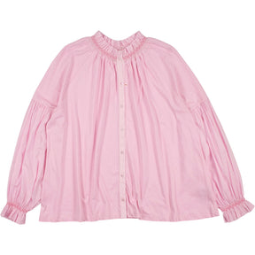 NRBY Pink Smocked Collar Blouse