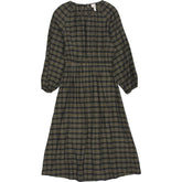 H&M Green Check Midi Dress