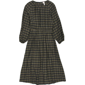 H&M Green Check Midi Dress