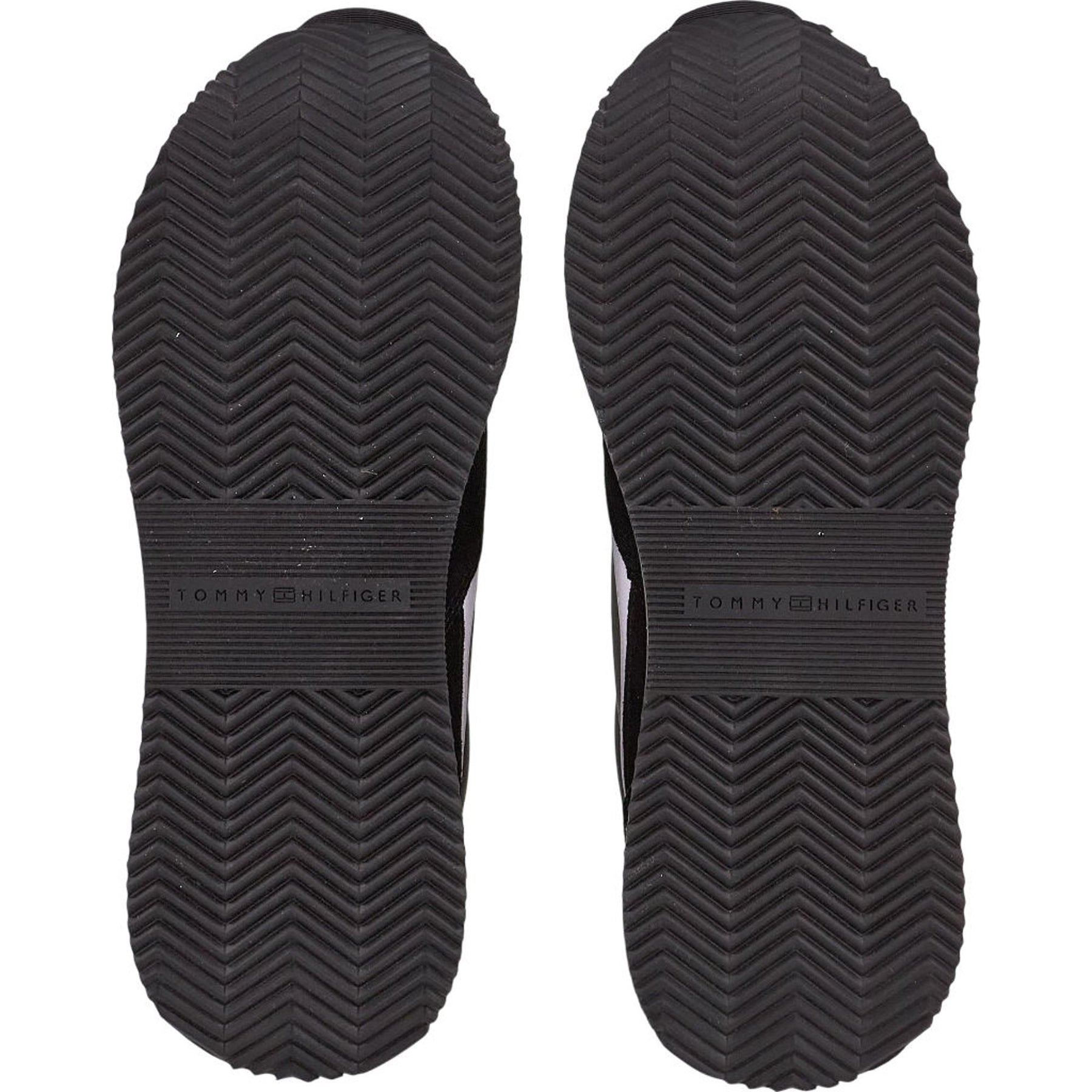 Tommy Hilfiger Black Lux Monogram Runner Trainers