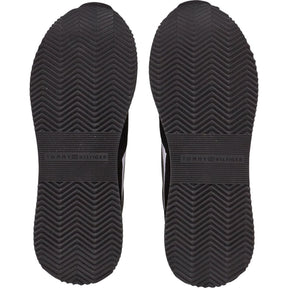 Tommy Hilfiger Black Lux Monogram Runner Trainers