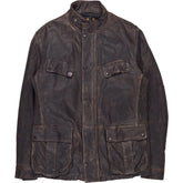 Barbour Brown Leather Jacket