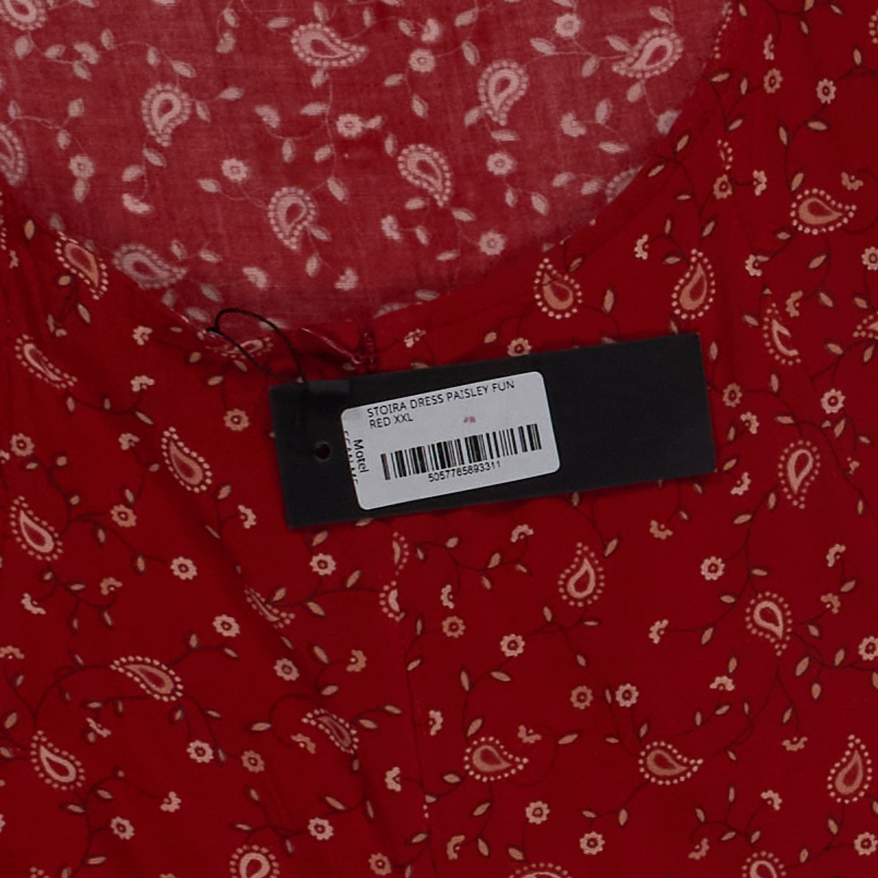 Motel Red Paisley Stoira Dress