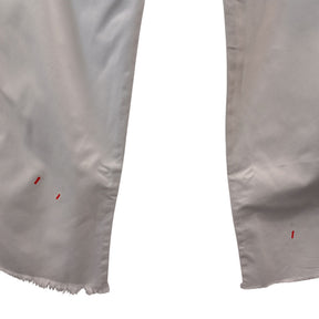 Mulberry White Cotton Trousers