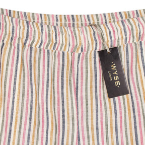 WYSE Striped Angeline Linen Trousers