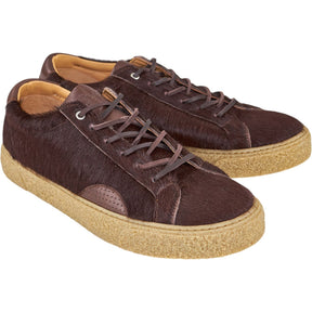 YMC Brown Pony Hair Trainers