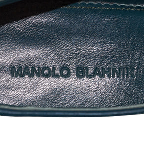 Manolo Blahnik Green Suede Shoes