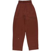 Studio Nicholson Brown Silky Wide-Leg Trousers