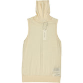 Calvin Klein Cream Merino High Neck Tank