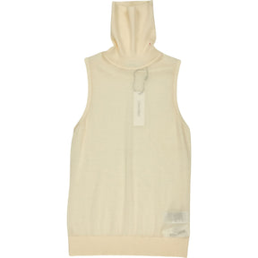 Calvin Klein Cream Merino High Neck Tank