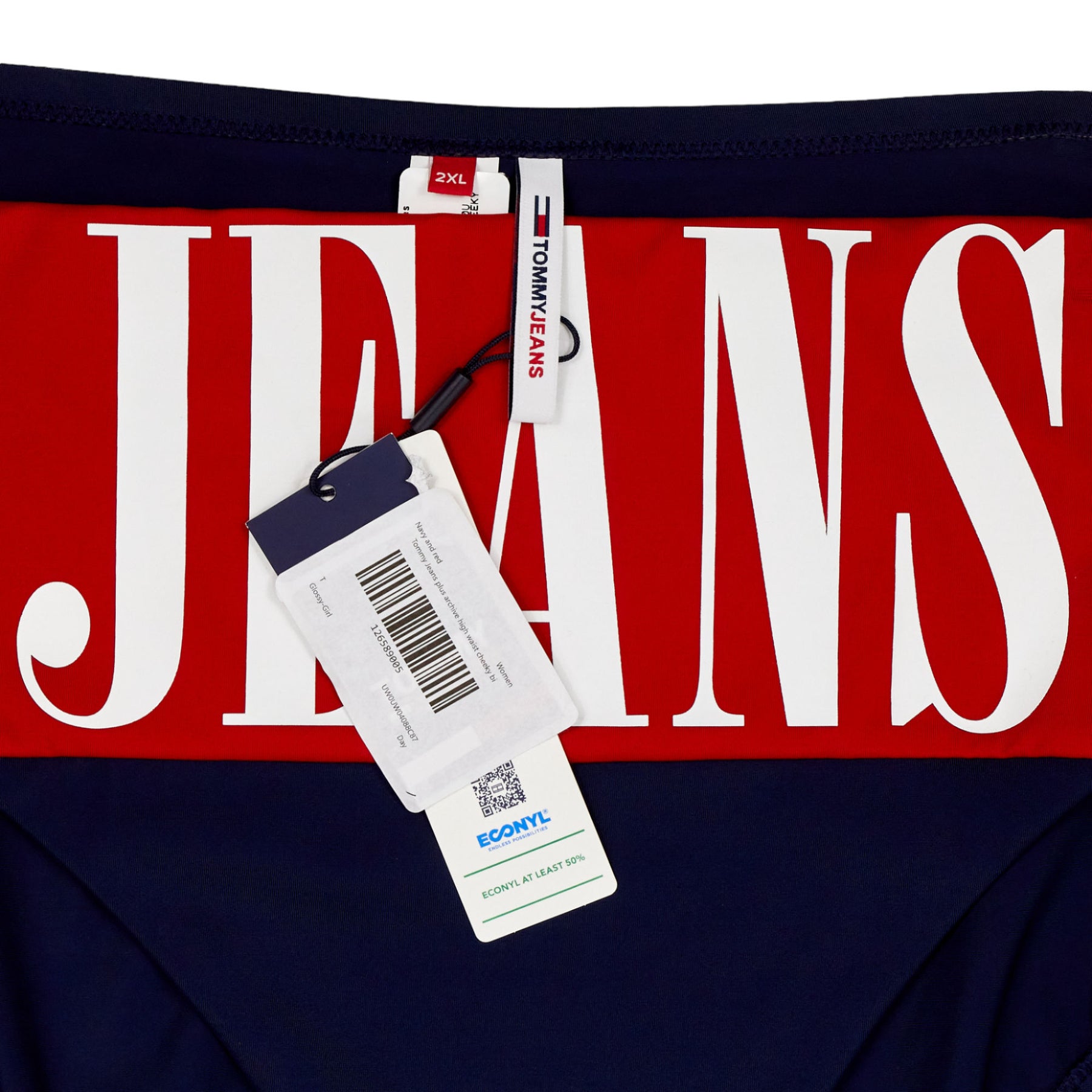 Tommy Jeans Blue High-Rise Bikini Bottoms