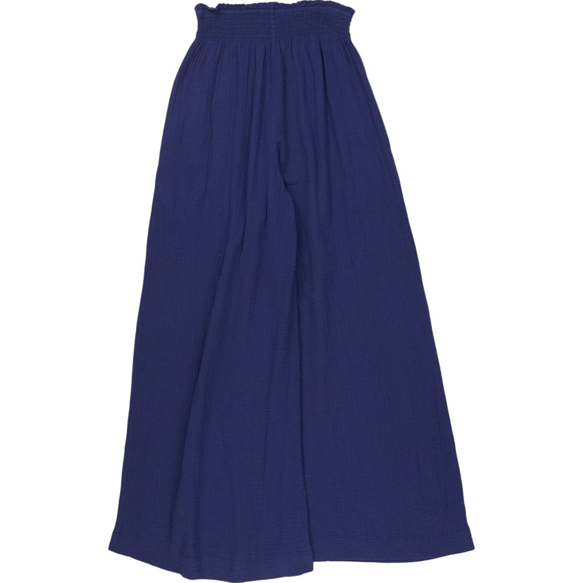 NRBY Blue Crinkle Cotton Trousers
