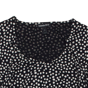 Isabella Oliver Black Polka Dot Maternity Top