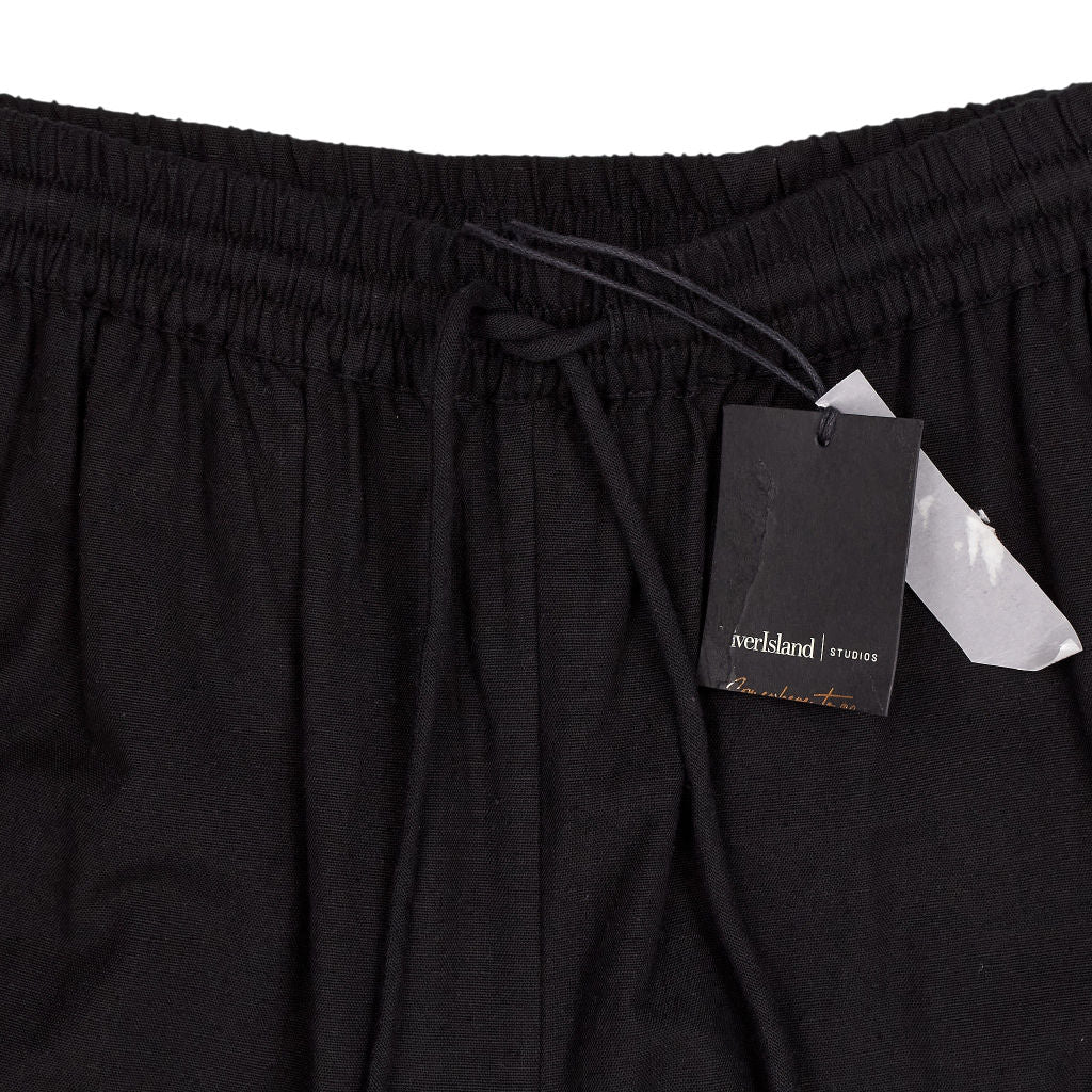 River Island Black Embroidered Trousers
