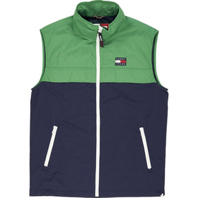 Tommy Jeans Green Navy Chicago Vest