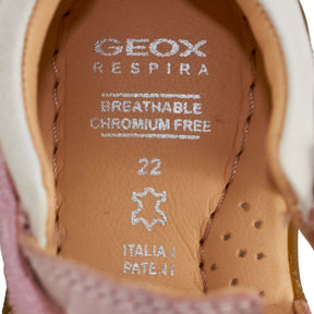 Geox Pink Nappa Kids Sandals