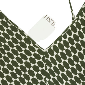 Hush Green Eloise Printed Maxi Slip Dress