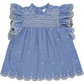 Bonté Blue Smocked Top