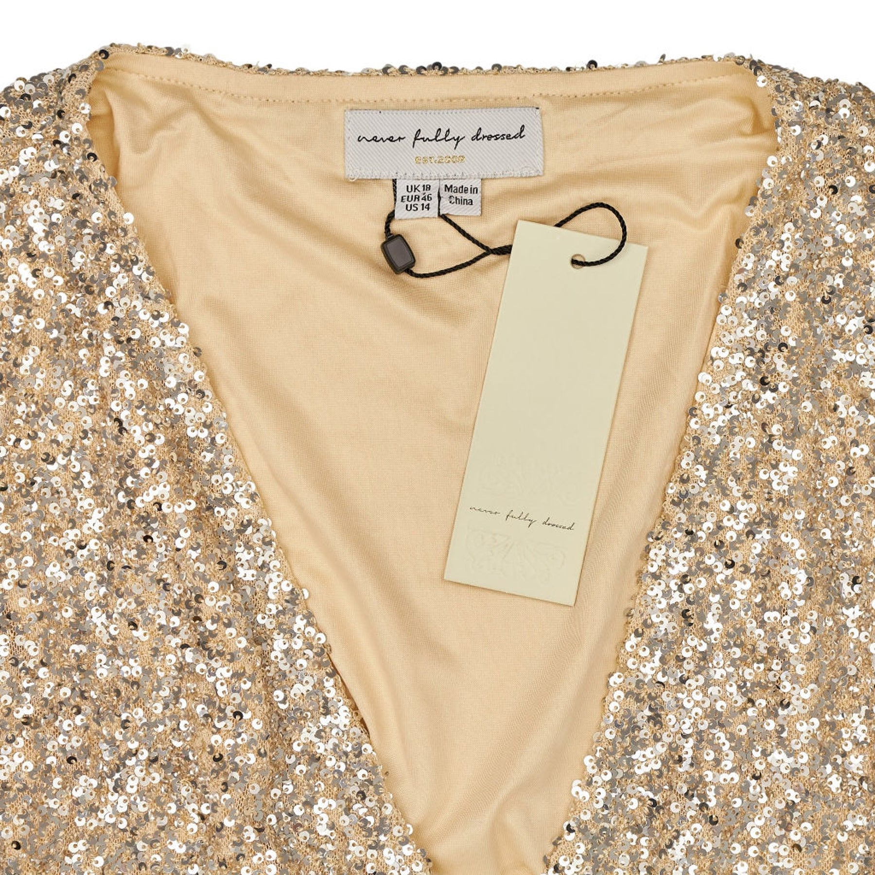 Never Fully Dressed Silver Sequin Mini Dress