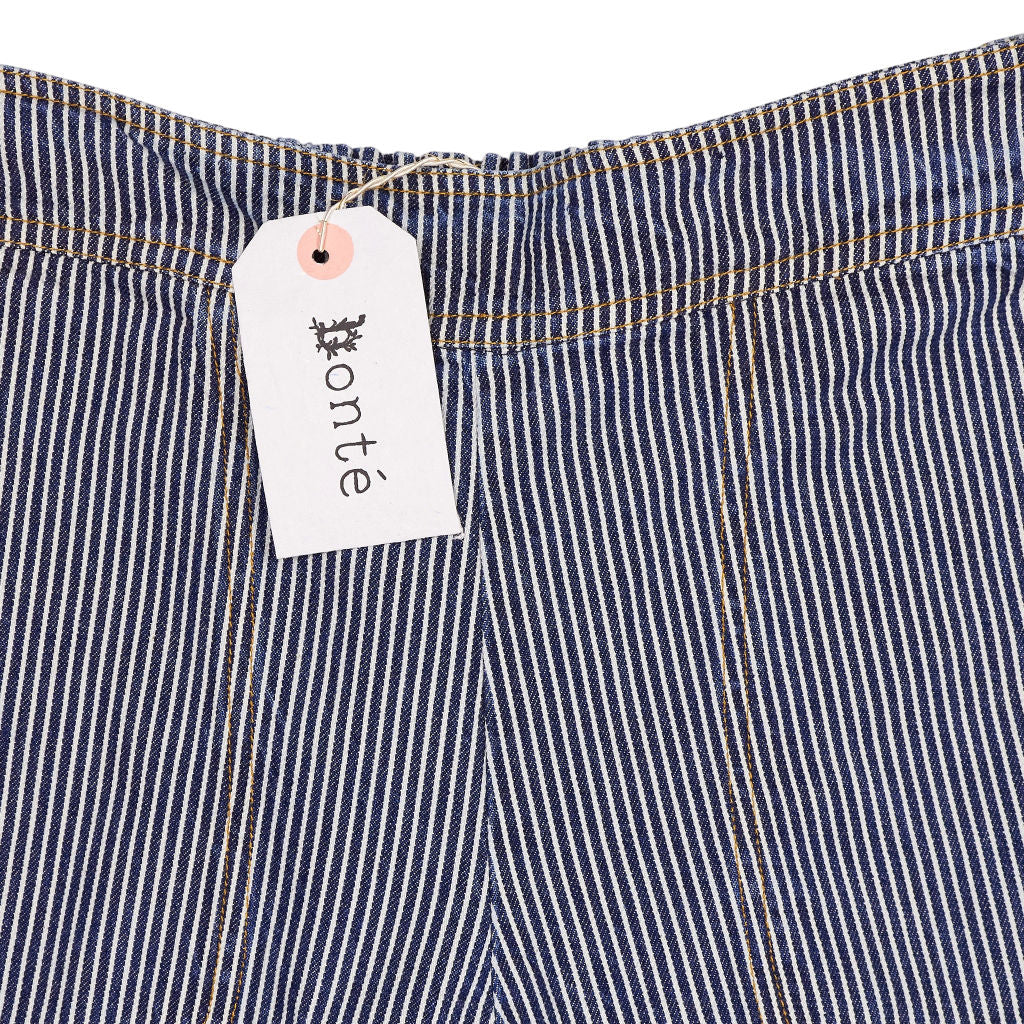 Bonté Navy Ticking Striped Mary Shorts