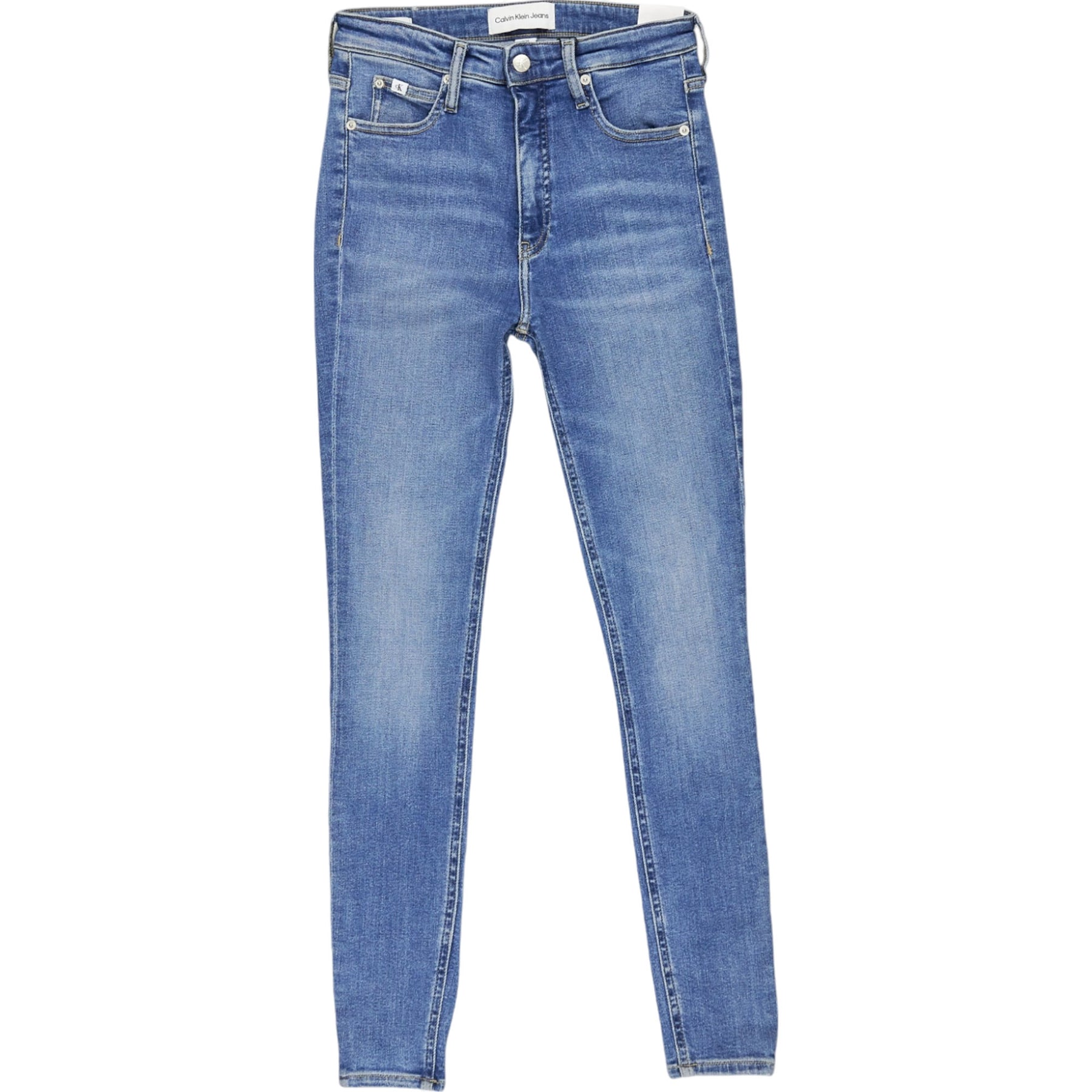 Calvin Klein Blue High Rise Super Skinny Ankle Jeans