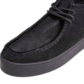 Pull & Bear Black Pony Hair Suede Wallabee Boots
