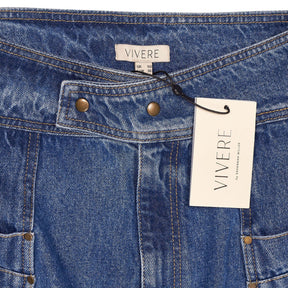 Vivere Blue Ocean Denim Skirt