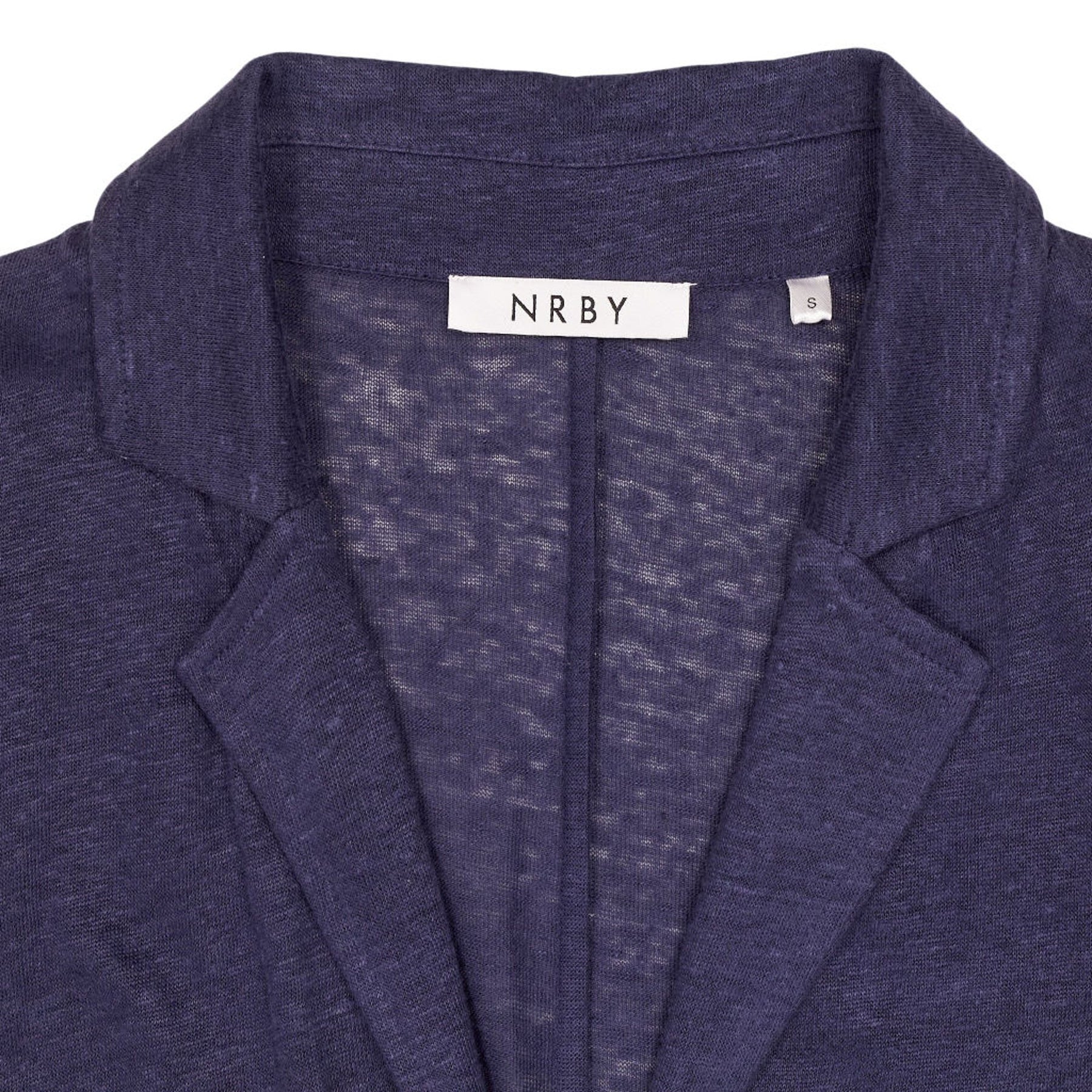 NRBY Navy Linen Blazer Jacket