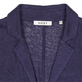 NRBY Navy Linen Blazer Jacket