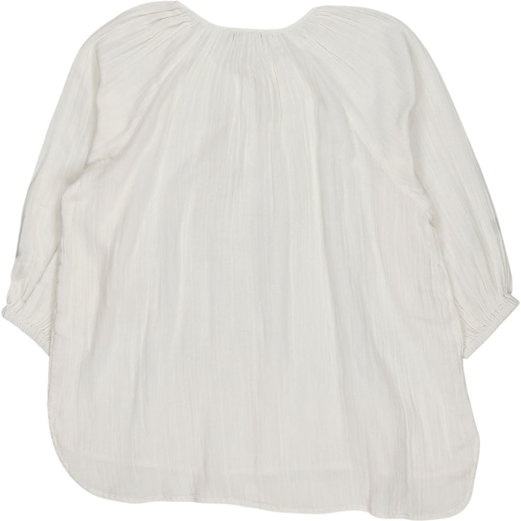 NRBY White Cotton Tassel Top