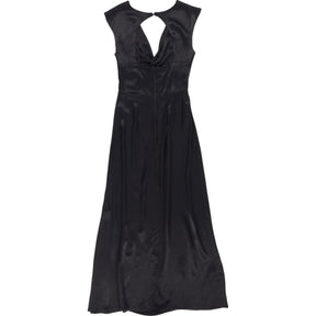 Omnes Black Keyhole Midi Dress