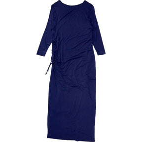 NRBY Navy Midi Dress With Side Drawstrings