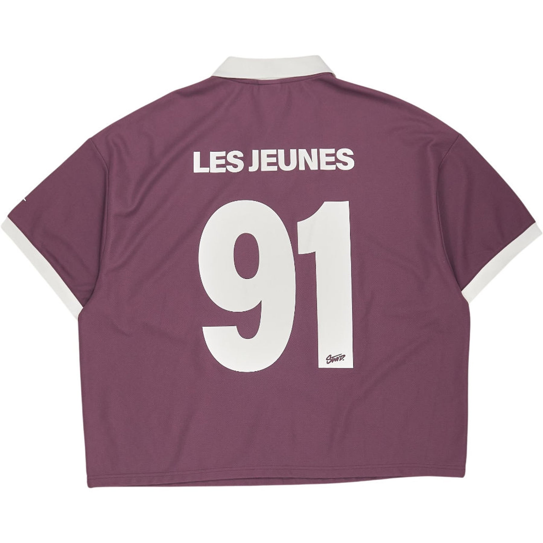 Pull & Bear Purple Rugby Shirt