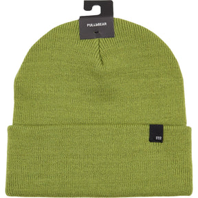 Pull & Bear Green Acrylic Knit Beanie