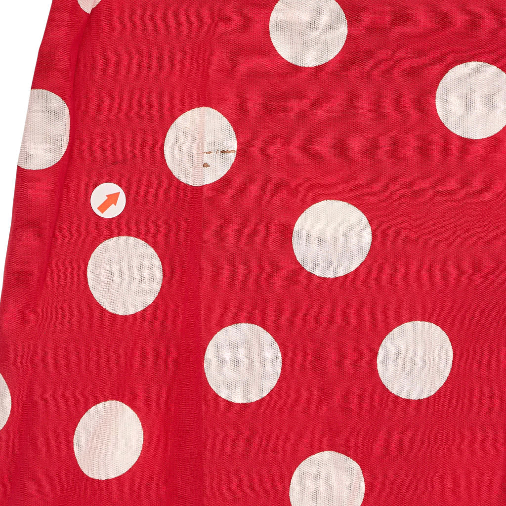 Baukjen Red Polka Dot Organic Cotton Smock Midi Alicia Dress