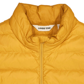 Lands' End Yellow Puffer Gilet Vest
