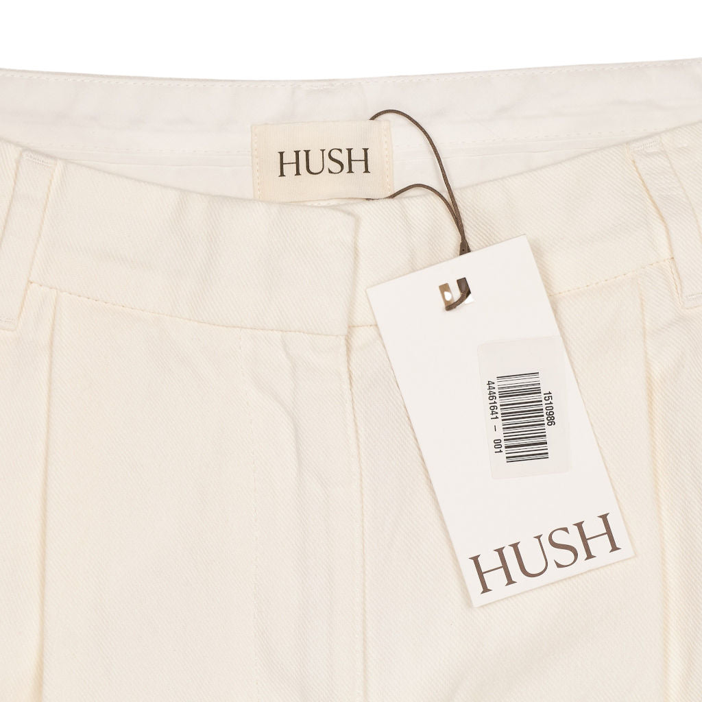 Hush Ecru Lya Cotton Wide Leg Trousers